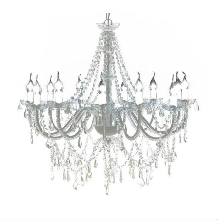 Lustre em cristais de vidro