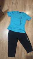 T-shirt legginsy r.S/36 komplet sportowy fitness