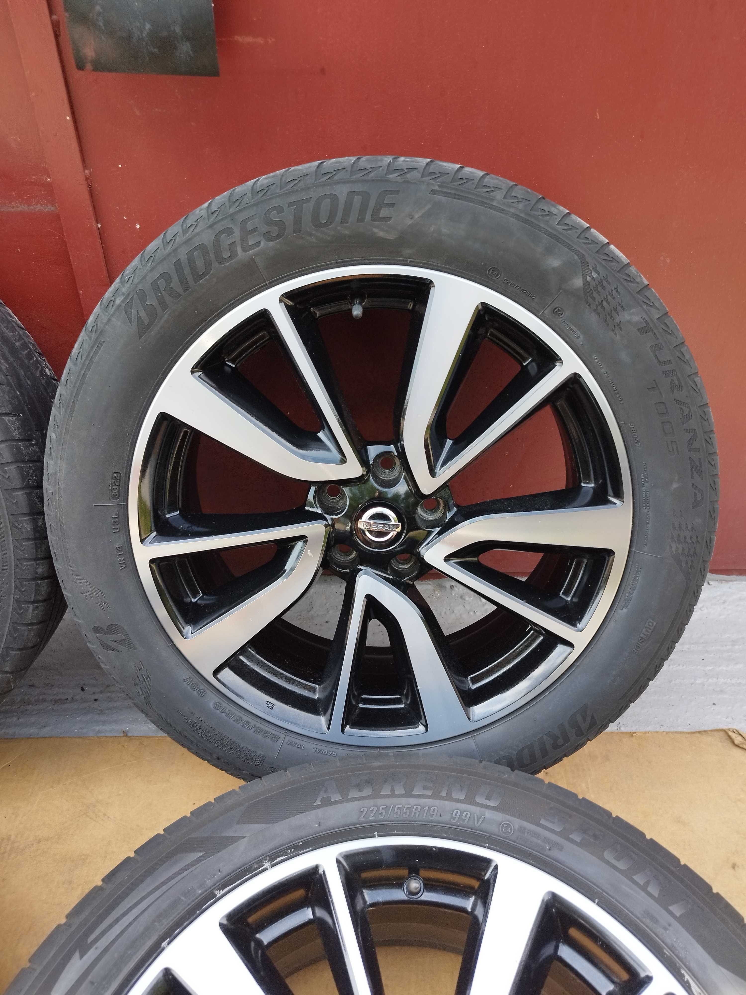 Komplet Lato czujniki 225/55R19 oryginał NISSAN X-trail T32, Kadjar