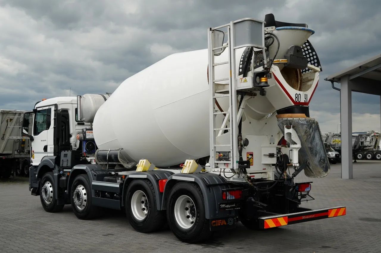 MAN TGS 32.470 / 8X4 / GRUSZKA / BETONOMIESZARKA / 9 M3 / CIFA / ALUFELGI / EURO 6 / PO KONTRAKCIE SERWISOWYM