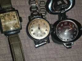 trzy stare rosyjskie zegarki damskie - slawa zaria