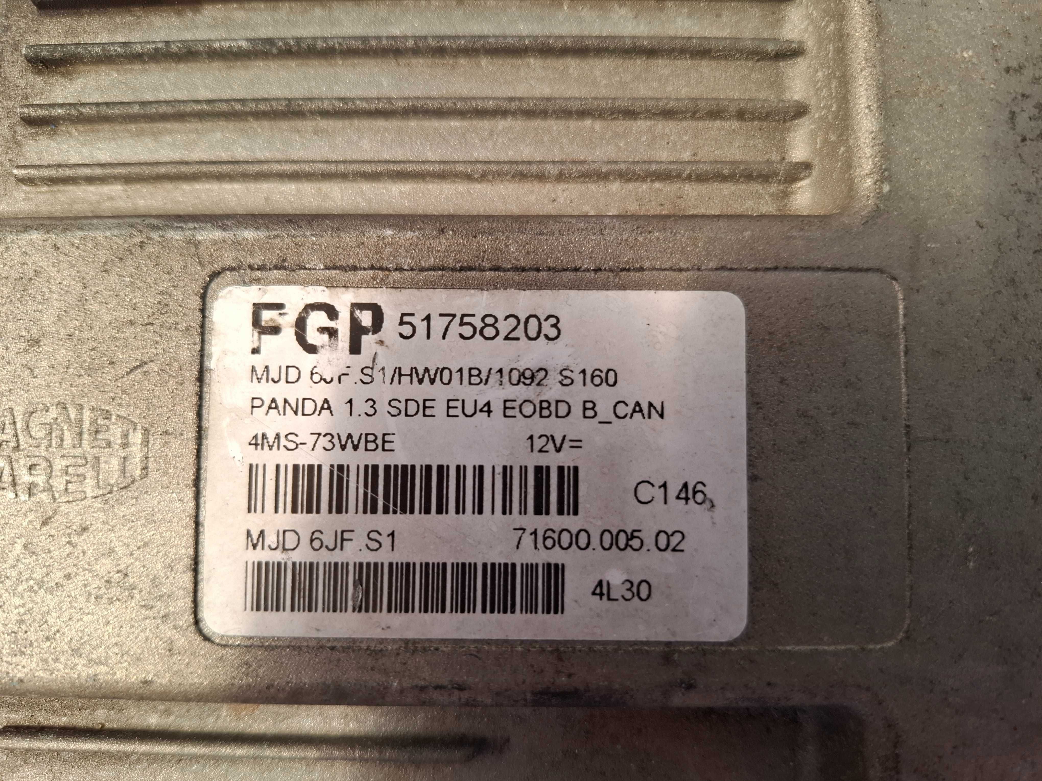 Komputer Sterownik Silnika Fiat Panda II Generacji 1.3 JTD EUROPA