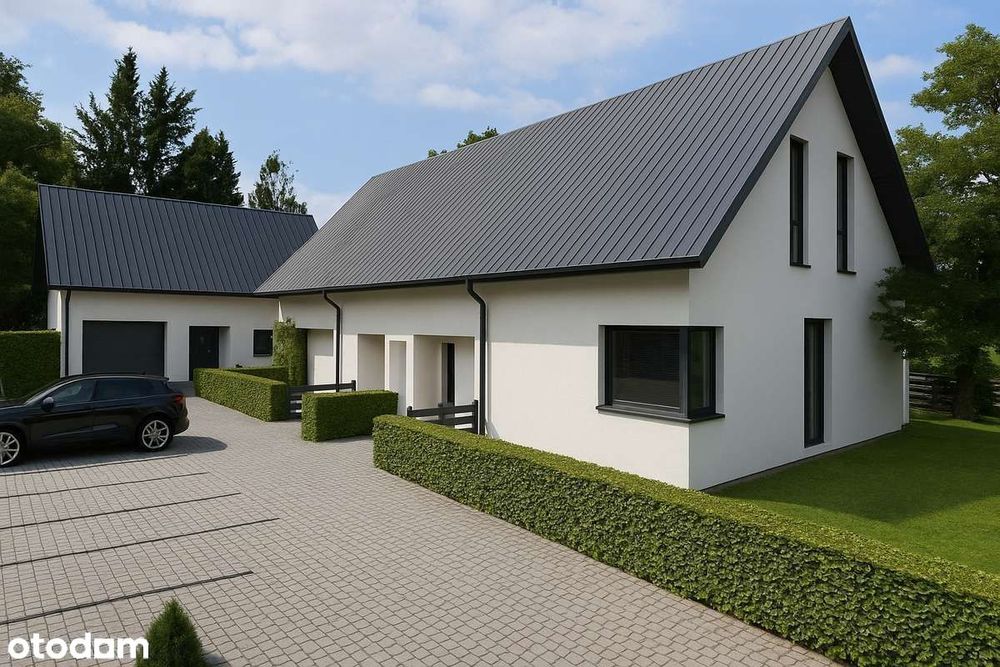 Nowoczesny bliźniak z ogrodem 3 miejsca post.- BIBICE-oddanie 4Q2025