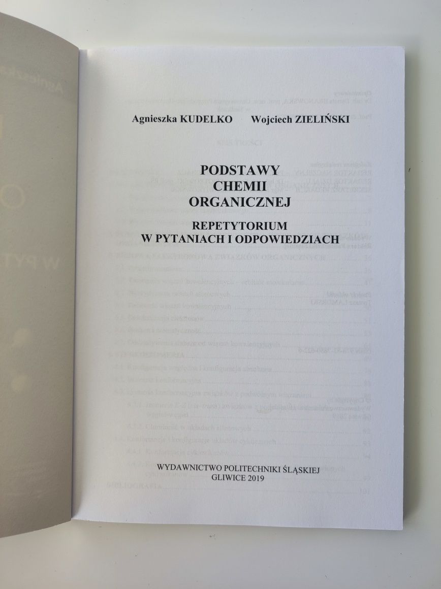 Podstawy chemii organicznej repetytorium w pytaniach i odpowiedziach