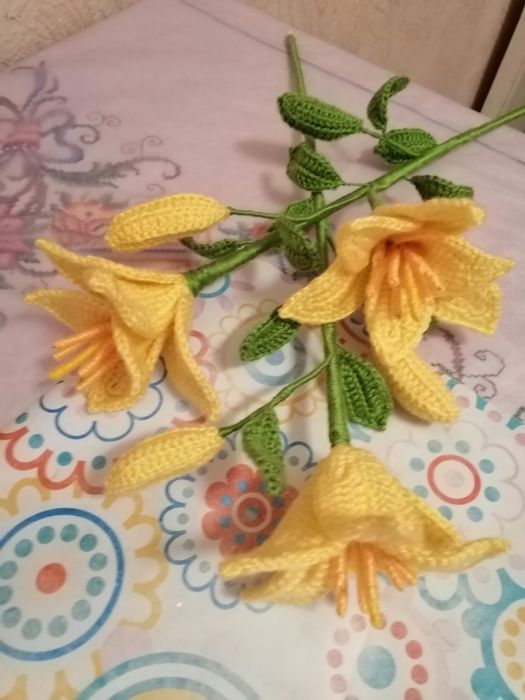 Декор. Вязаные цветы