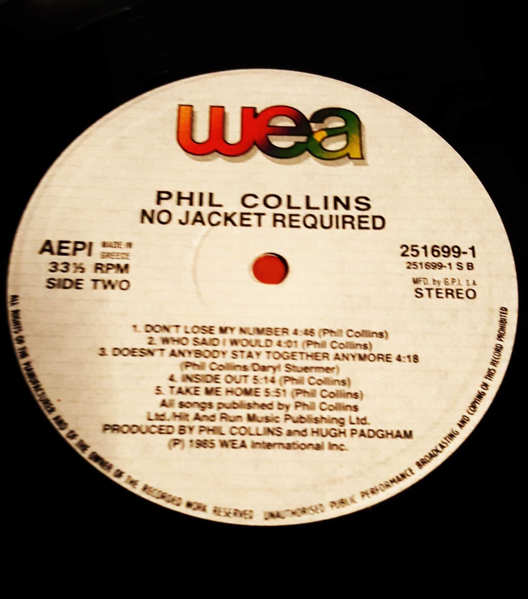 Płyty winylowe Phil Collins zestaw oryginalne jak nowe