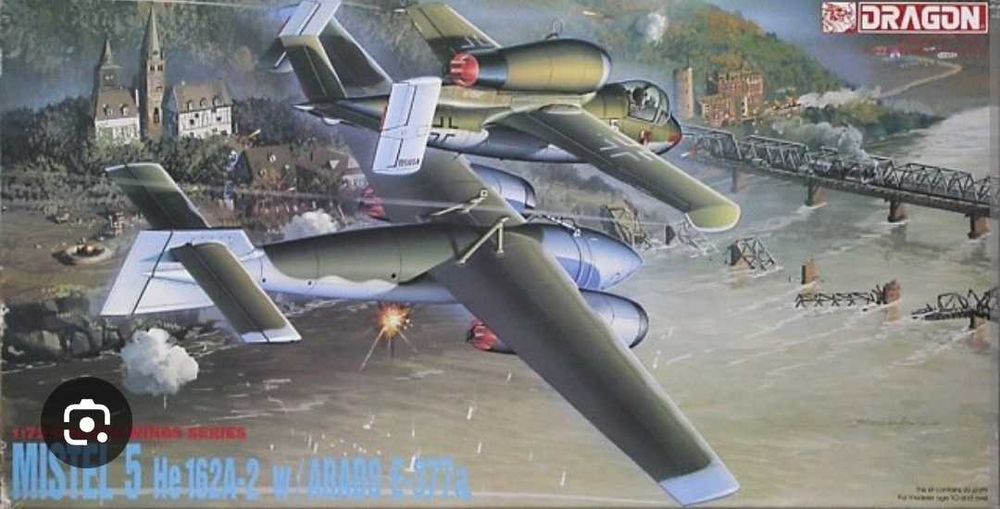 Heinkel 162 Arado E 377 Mistel 5 1:72 Dragon