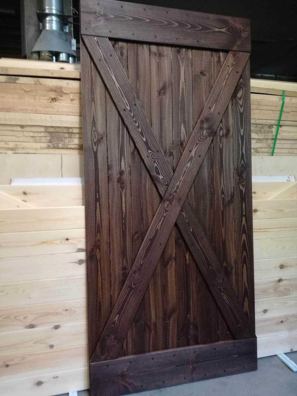 Drzwi drewniane przesuwne RUSTYKALNE LOFTOWE Barn Doors