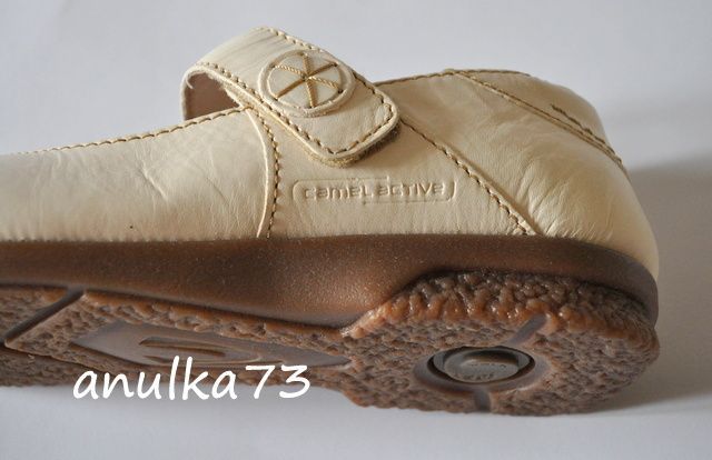 Nowe Baleriny Damskie CAMEL ACTIVE Sky SKÓRA UK 7 40,5 26,5cm Kremowe