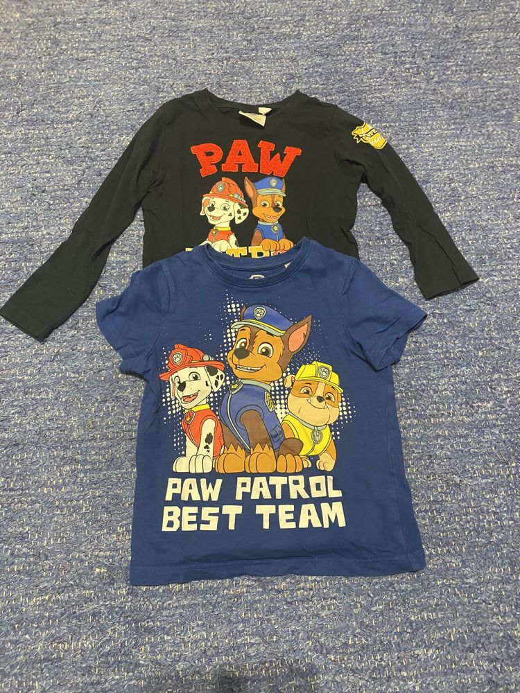 Conjunto de 2 camisolas Patrulha Pata 5 anos