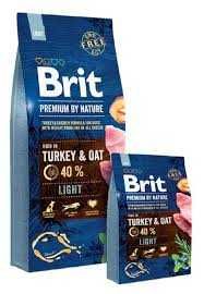 Корм для собак Brit Premium Light 15 кг з індичкою АКЦІЯ