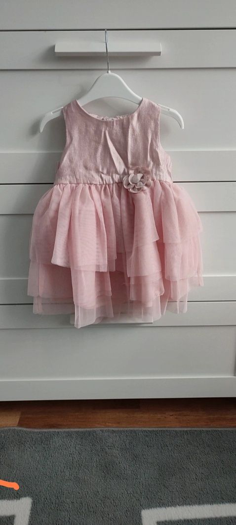 Śliczna świąteczna sukienka dla księżniczki H&M 80 / 86