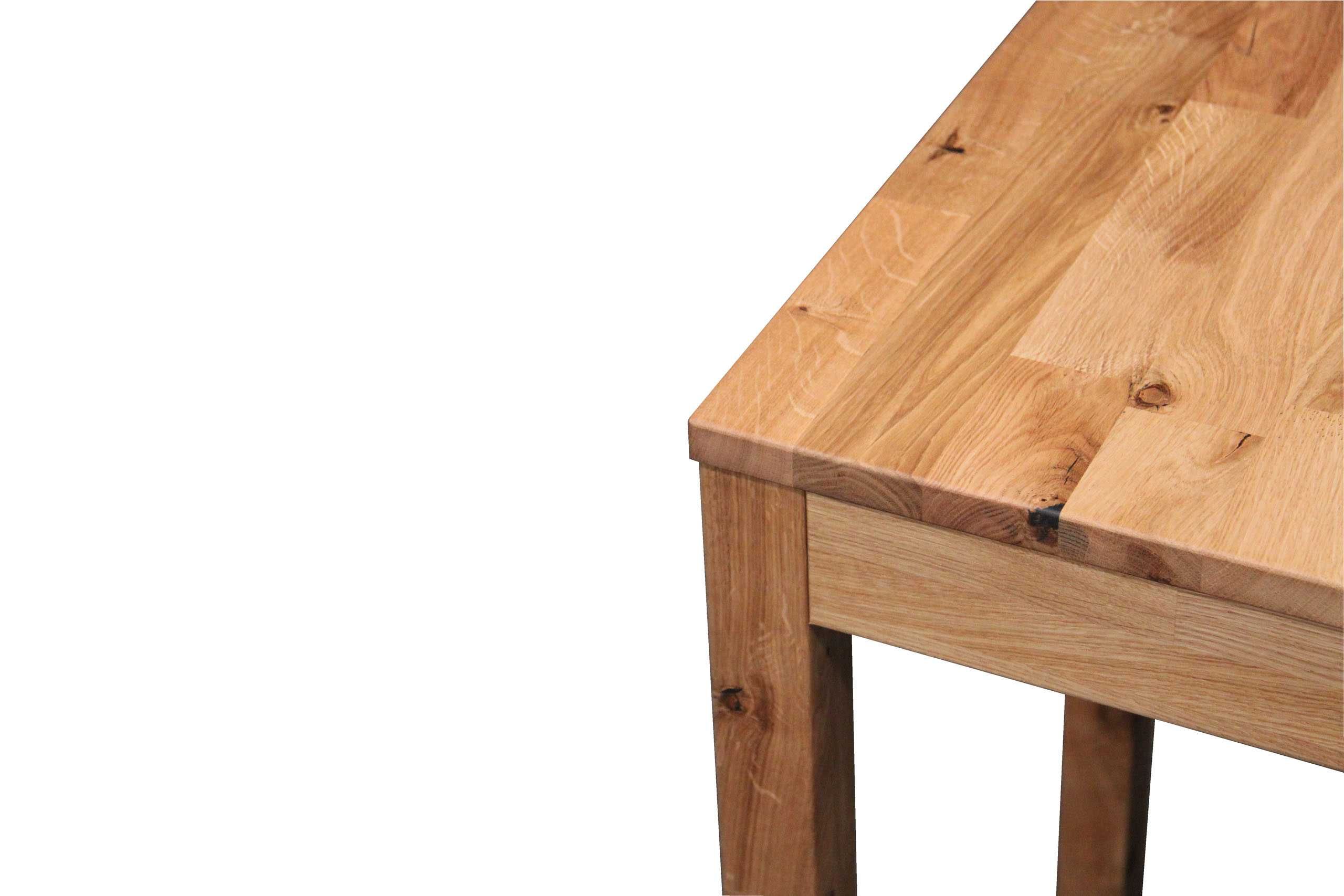 Stół drewniany mały 70x50 Dębowy Drewno lity dąb Kuchenny BGM24 B 8704