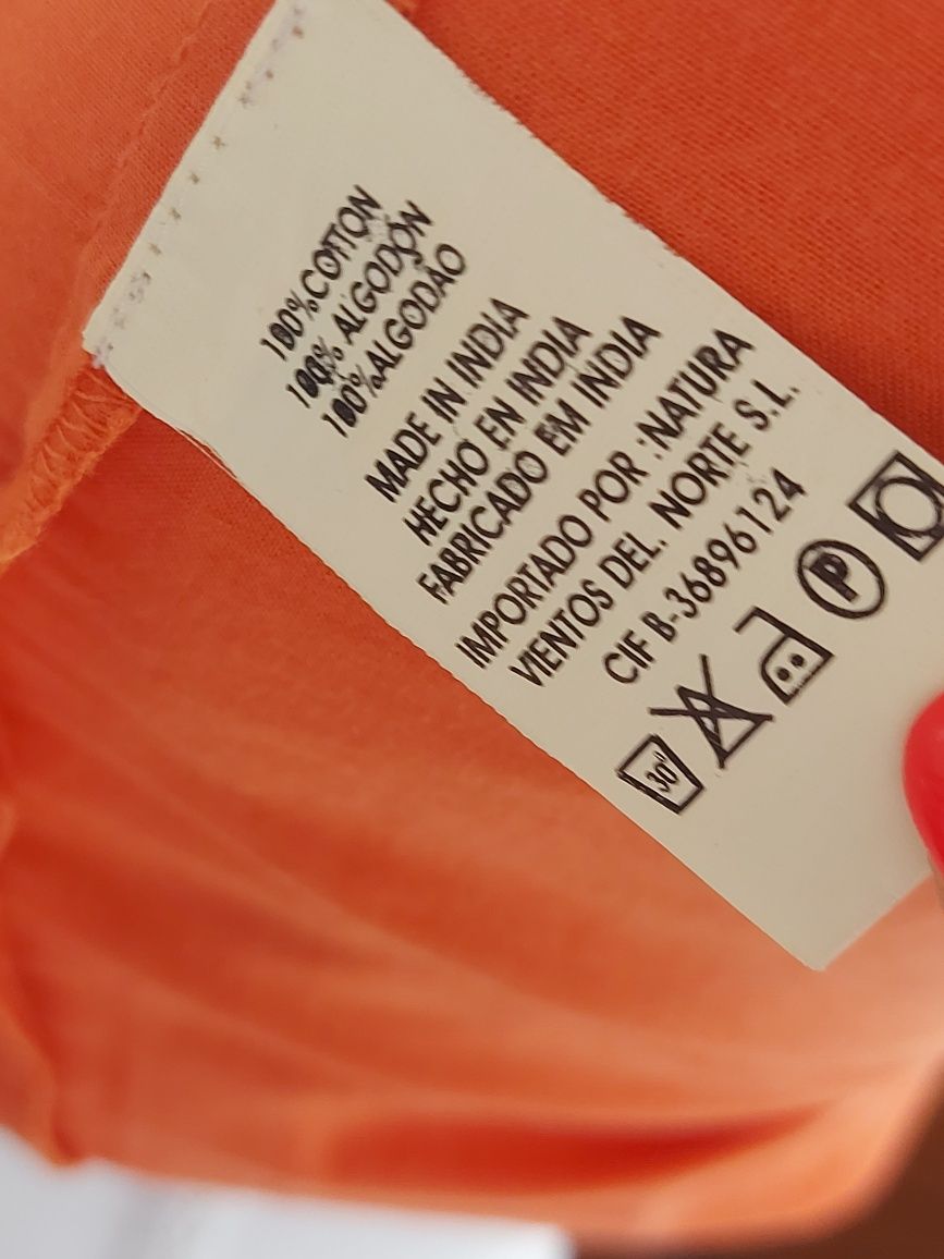 Blusa / Túnica da Lulabay Laranja e Dourado