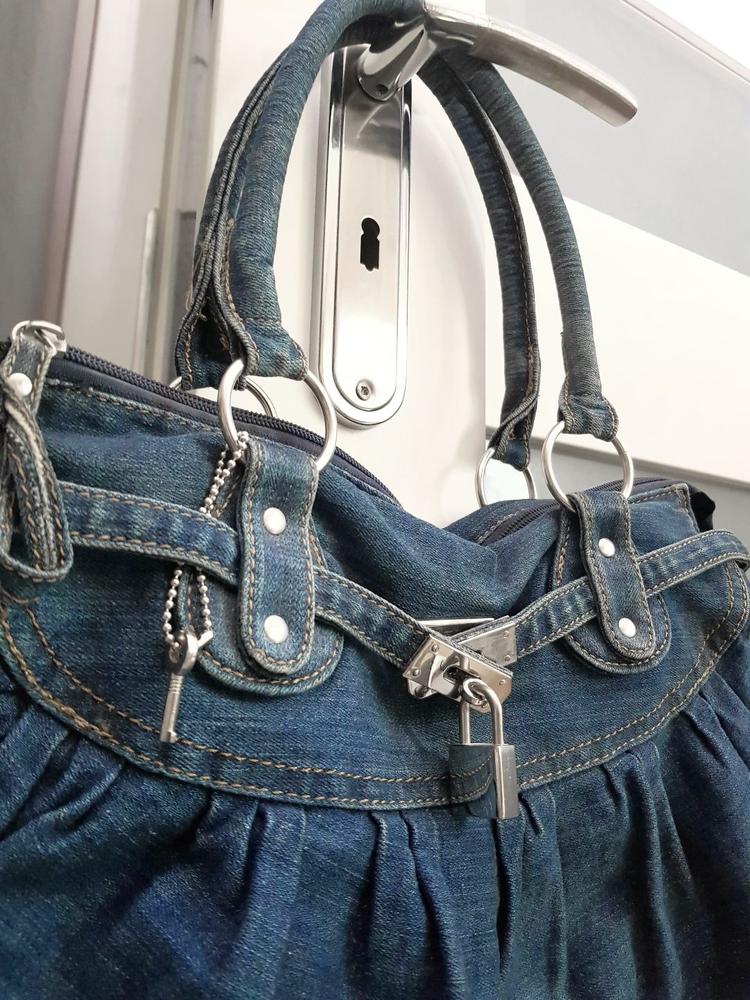 Piękna! Torebka damska jeansowa jeans