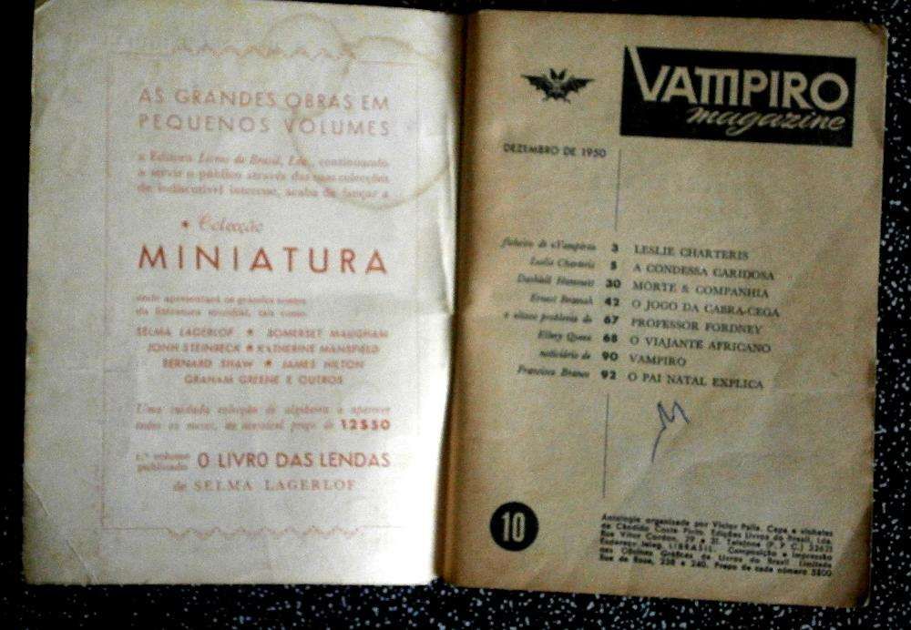 Vampiro Nº10 Original Dezembro de 1950