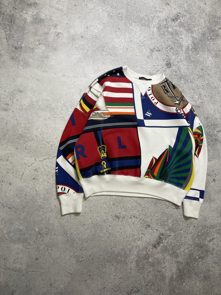 Женский Новый Свитшот Polo Ralph Lauren Sailing Print Multicolour
