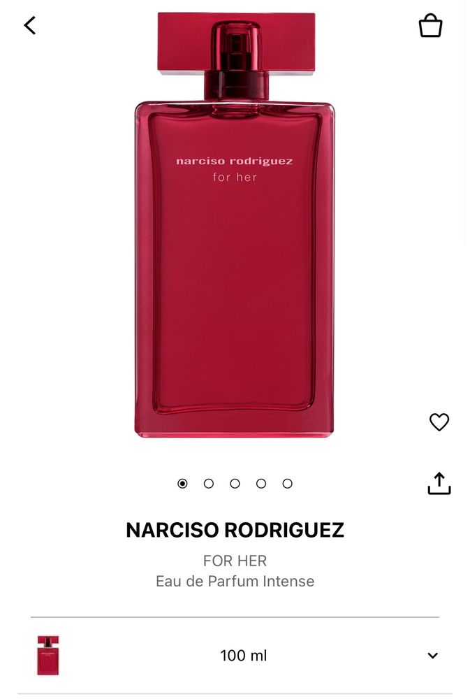 Narciso Rodrguez Intense 100ml. Edp