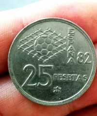 Moneta 25 peset 1980r