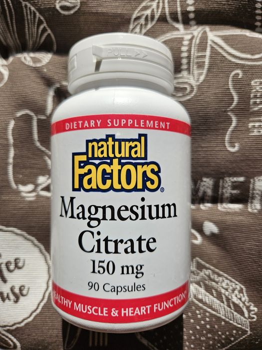 Цитрат магний 150 мг магнэ магній цитрат Natural Factor 90 180 360