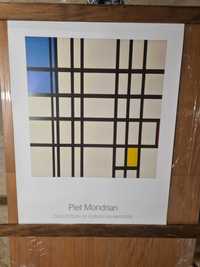 PIET MONDRIAN: "Rhythm from black lines" Poster Litográfico