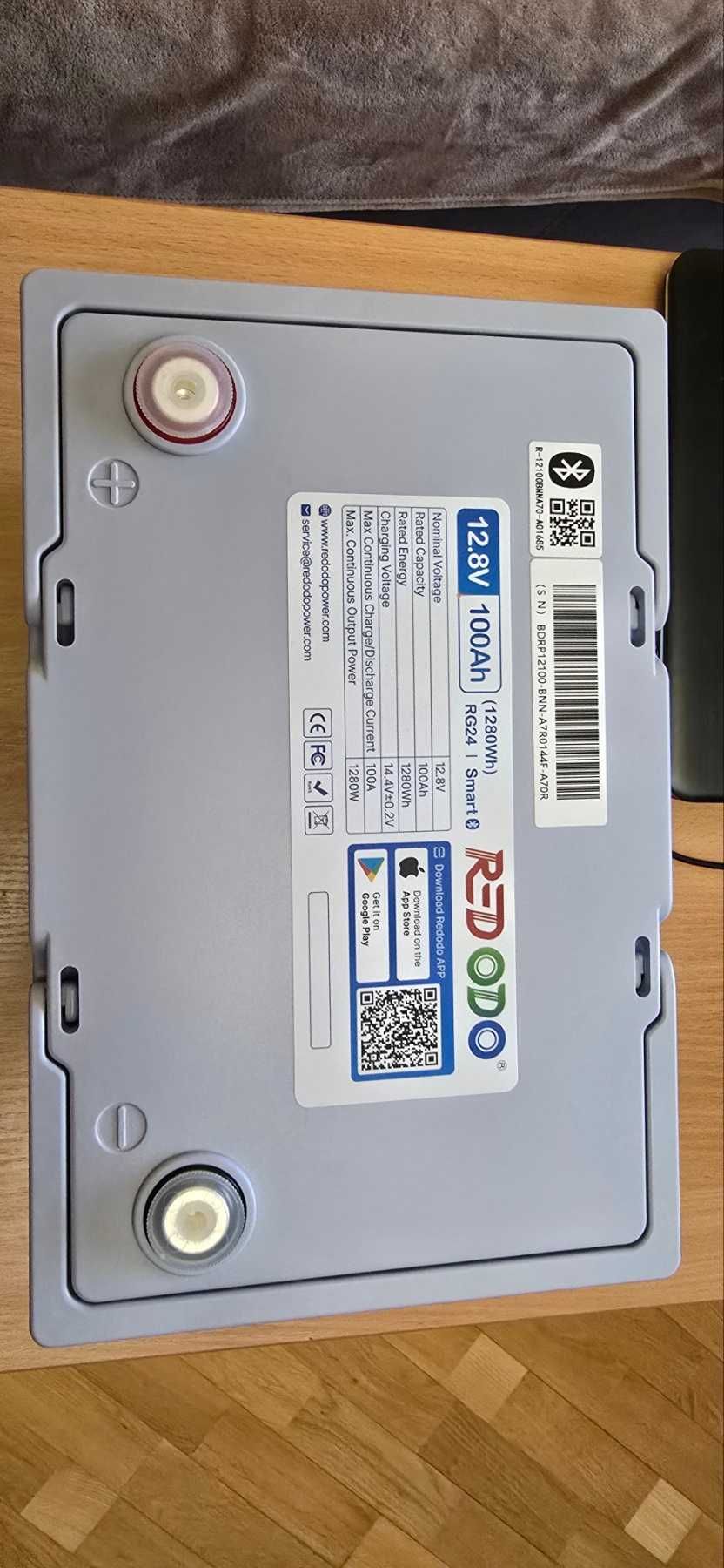 Акумулятор LiFePO4 літій залізо фосфатний 12V 100A Bluetooth Німеччина