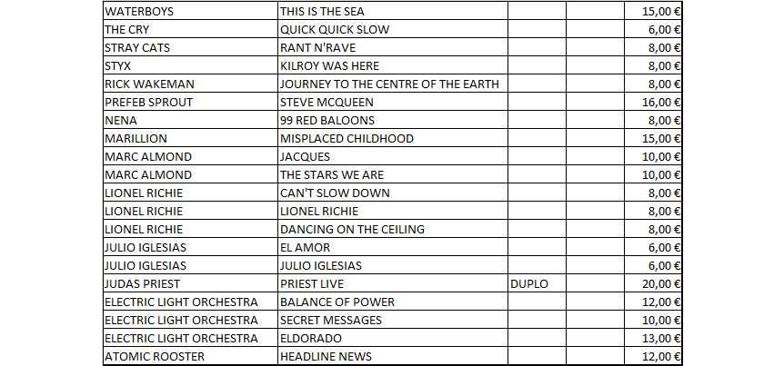 vendo discos em vinil