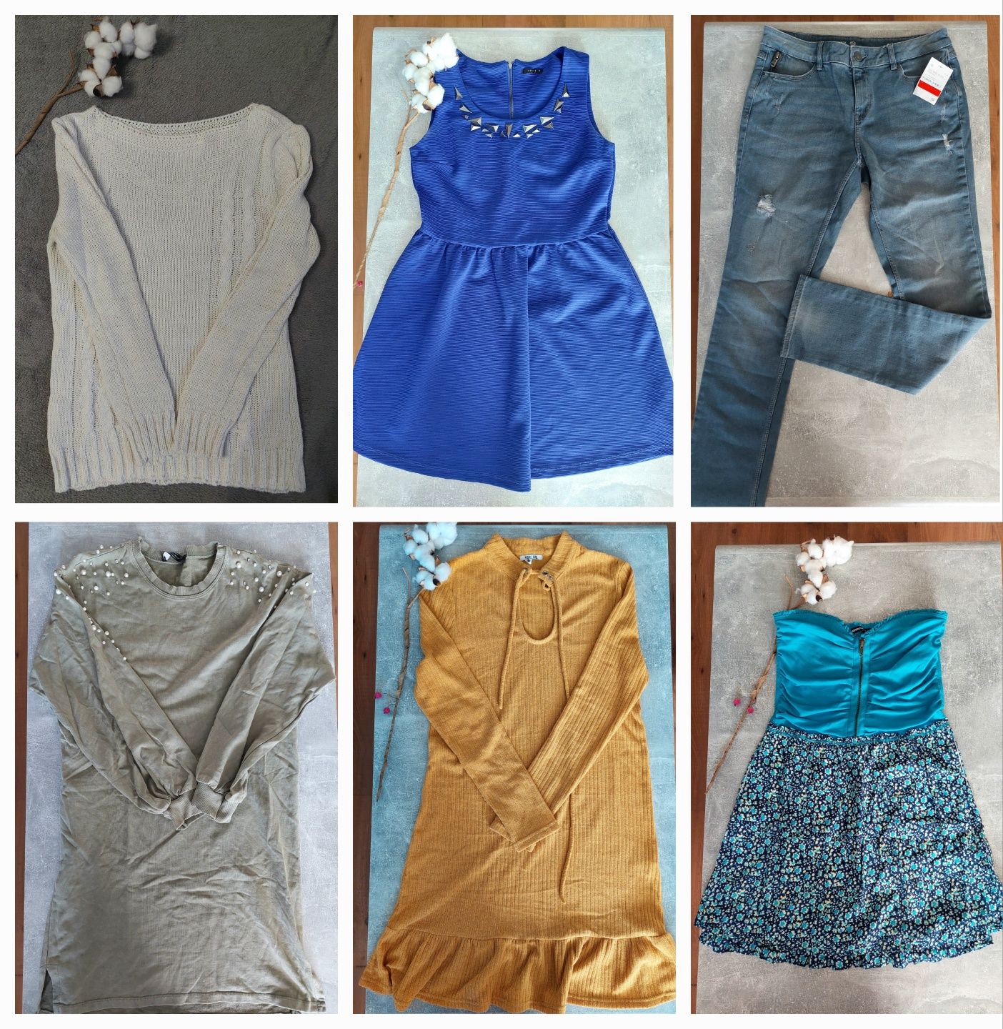 Paka ubrań damskich mohito bershka c&a S/M