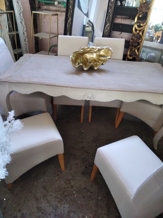 Stół prowansalski plus  6 foteli