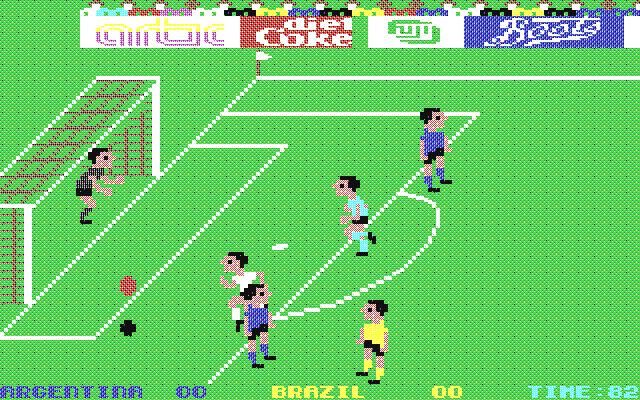 Jogo futebol Tehkan World Cup 1985 mandamos á cobrança