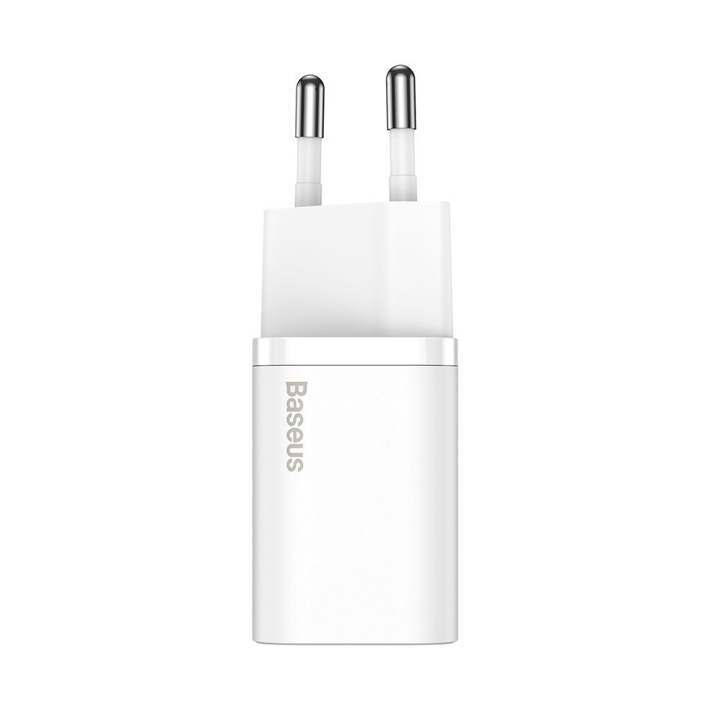 super si 1c szybka ładowarka do telefonu usb-c 20w pd biały