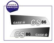 Naklejki traktor ciągnik logo na maskę CASE CS86 nalepki zestaw