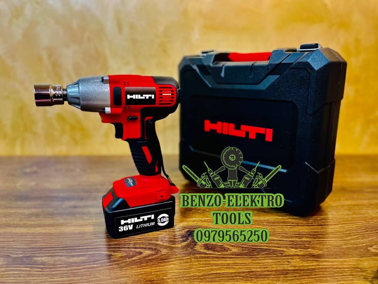 Гайковерт акумуляторний ударний 36V HILTI 5 А/ч 2 Акумулятора ПОЛЬЩА