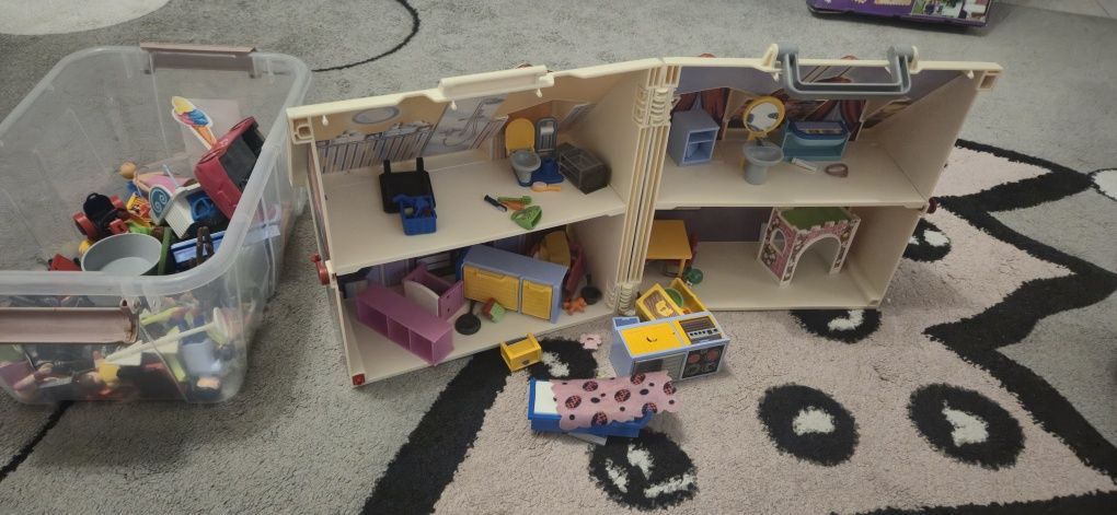 Duży Zestaw playmobil z domkiem Stan idealny