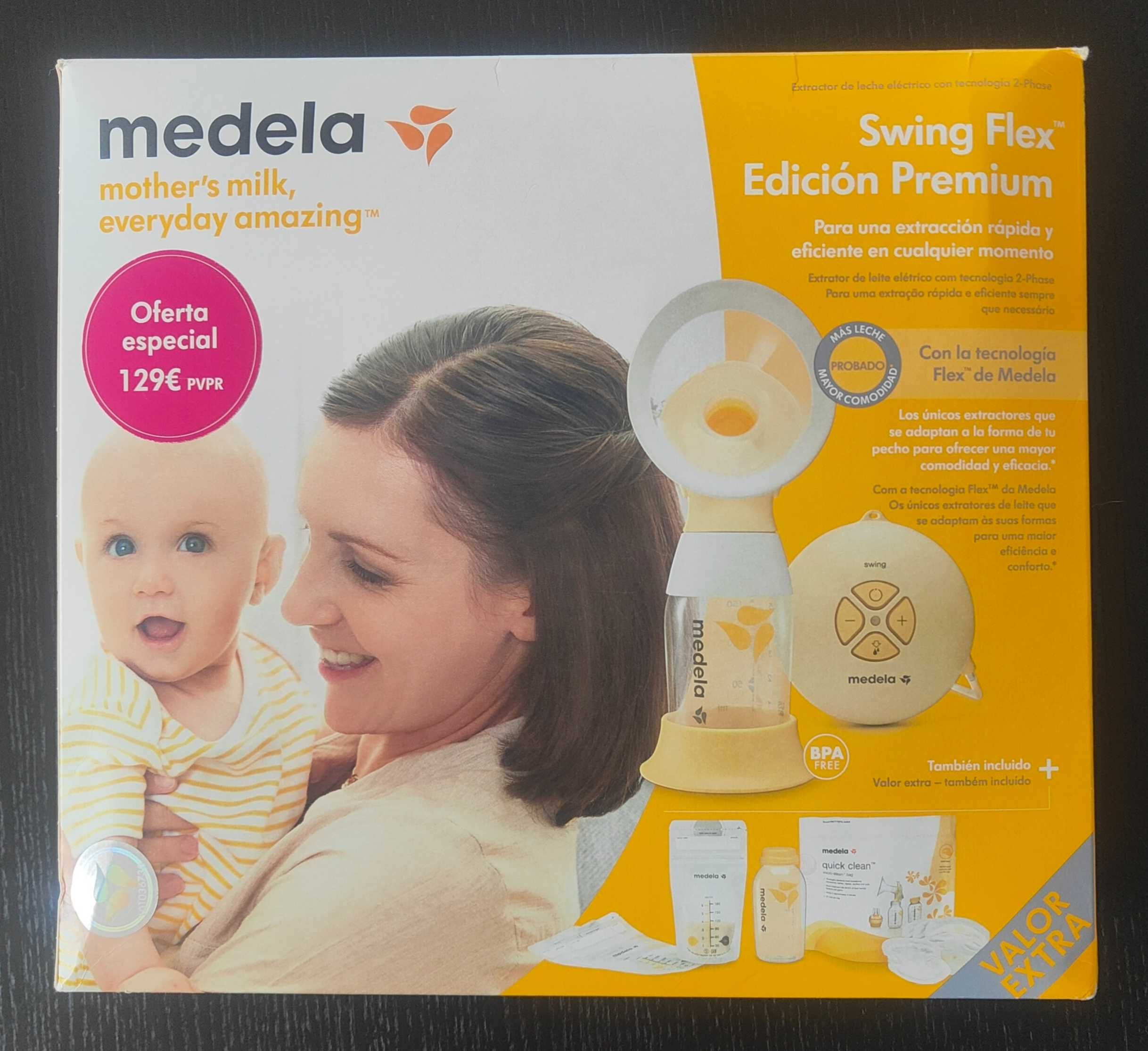 Bomba de extração de leite "Medela Swing Flex Premium"