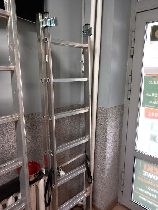 Solidna, lekka drabina aluminowa 2x7, mocna!