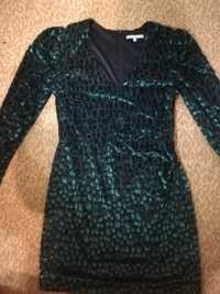 Оксамитово зелене плаття Oliver Bonas