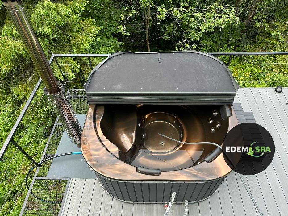Купіль з гідромасажем. Офуро. Карпатський чан. Гідромасажний бокс