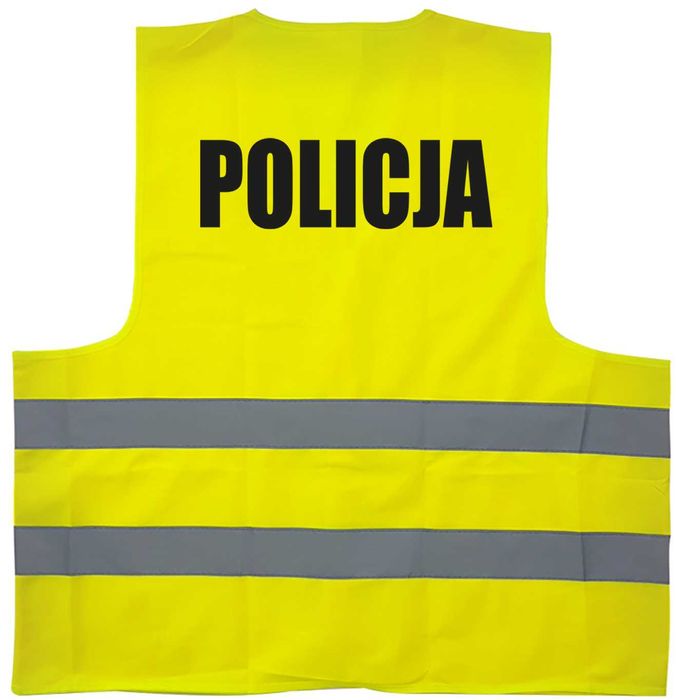 kamizelka odblaskowa z nadrukiem Policja, kamizelka odblaskowa Policja