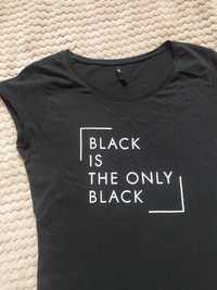 T-shirt czarny SINSAY
