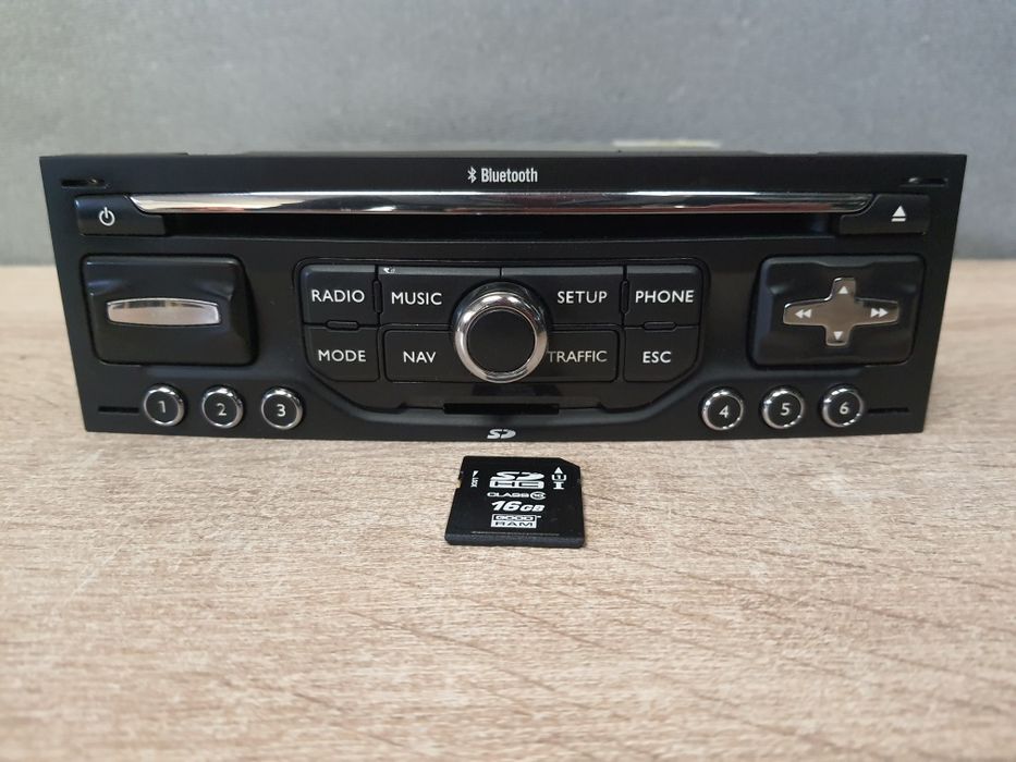 Radio Nawigacja, Bluetooth Citroen Berlingo, C5 X7 Peugeot RNEG BE6426