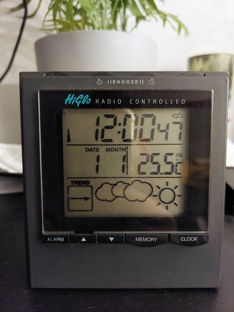 Zegarek stacja pogody budzik termometr