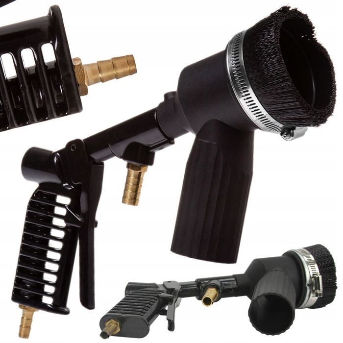PISTOLET DO PIASKARKI BEZPYŁOWEJ 105L PIASKOWANIA KOMPLETNY Z DYSZĄ 8059301