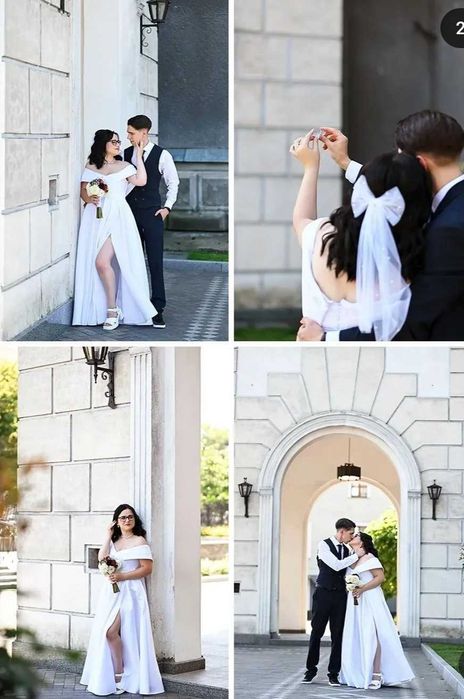 Весільна сукня, була одягнена один раз, шилася на замовлення