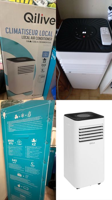 Smart TV Xiaomi 32” e Ar Condicionado Portátil Qilive 9000 BTU