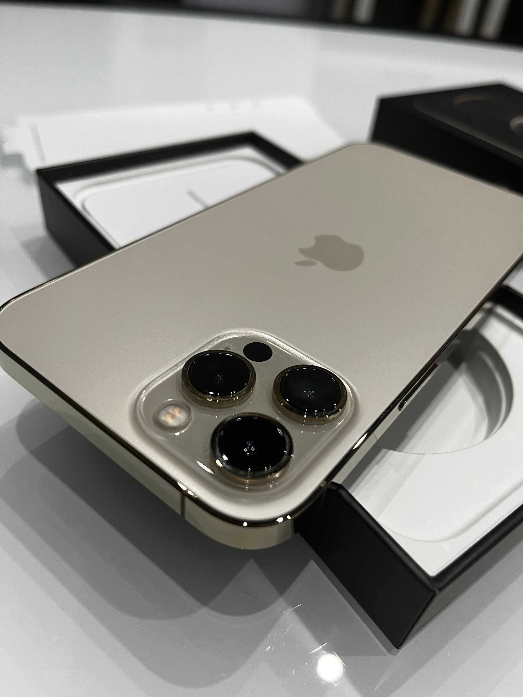 iPhone 12 Pro Max 512GB Gold - stan IDEALNY, GRATIS szybka + 2 obudowy