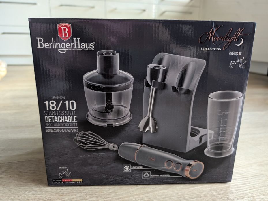 Nowy blender BerlingerHaus zestaw 5 elementów