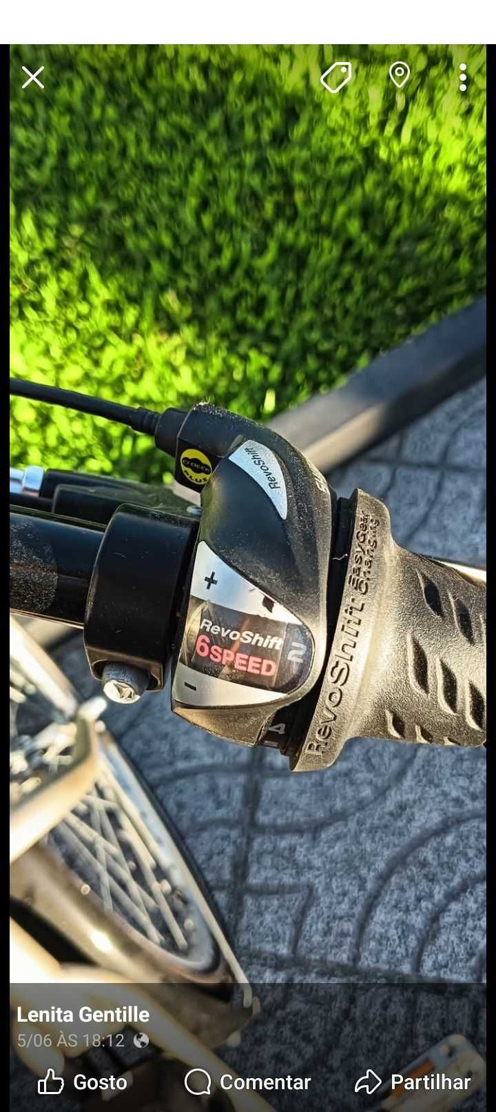 Bicicleta de senhora elétrica pouco uso