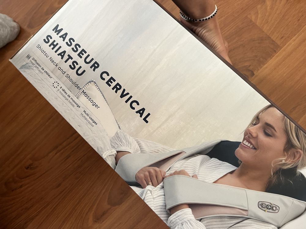 Massajador cervical shiatsu NOVO