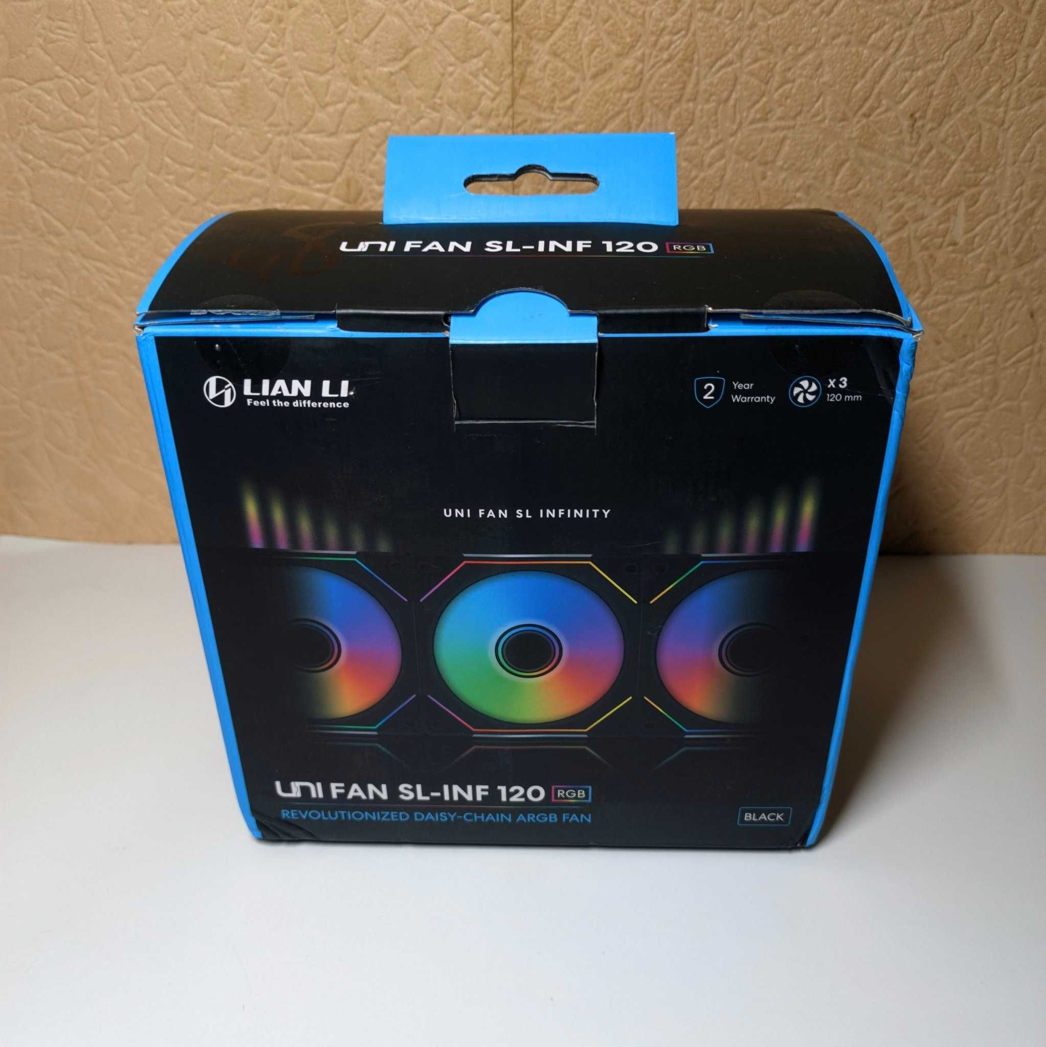 Вентилятори кулери Lian Li Uni Fan SL-Infinity SL-INF 120 Black 3 Pack
